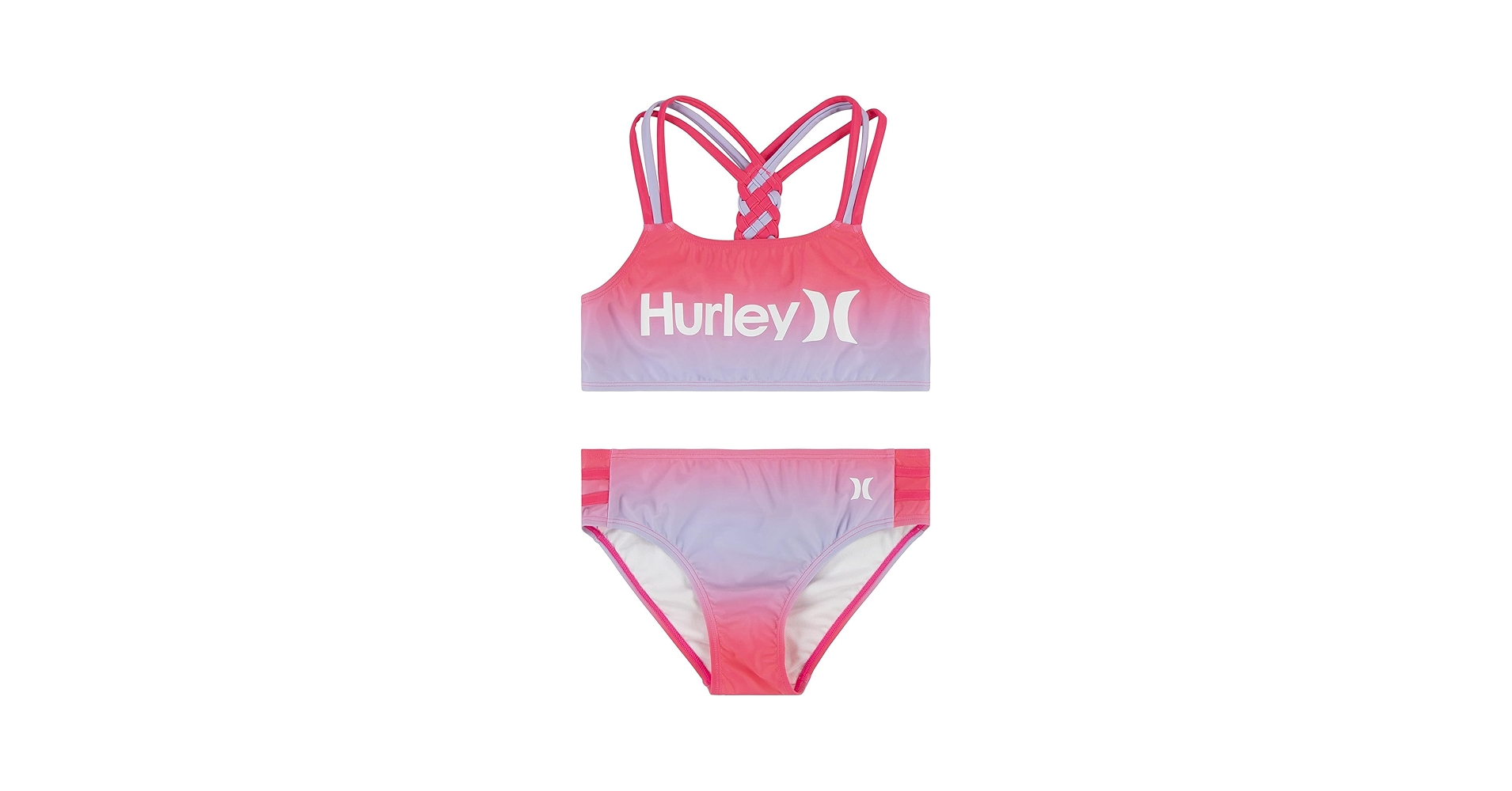 Amazon.com: Hurley Girl's Two-Piece Bikini Swim Set (Big