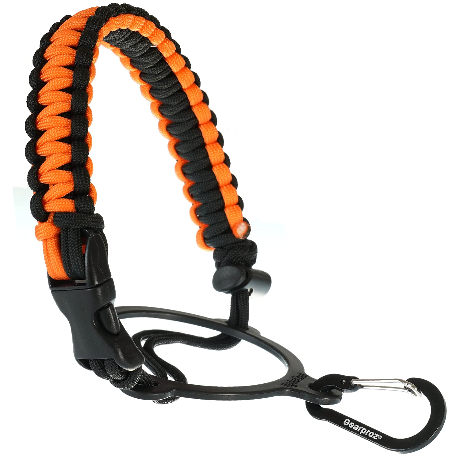 Gearproz HydroCord Handle for Hydro Flask Wide Mouth Water Bottles, Hydroflask 1.0, Iron Flask, Thermoflask and Takeya Reusable Water Bottles, Paracord Survival Strap
