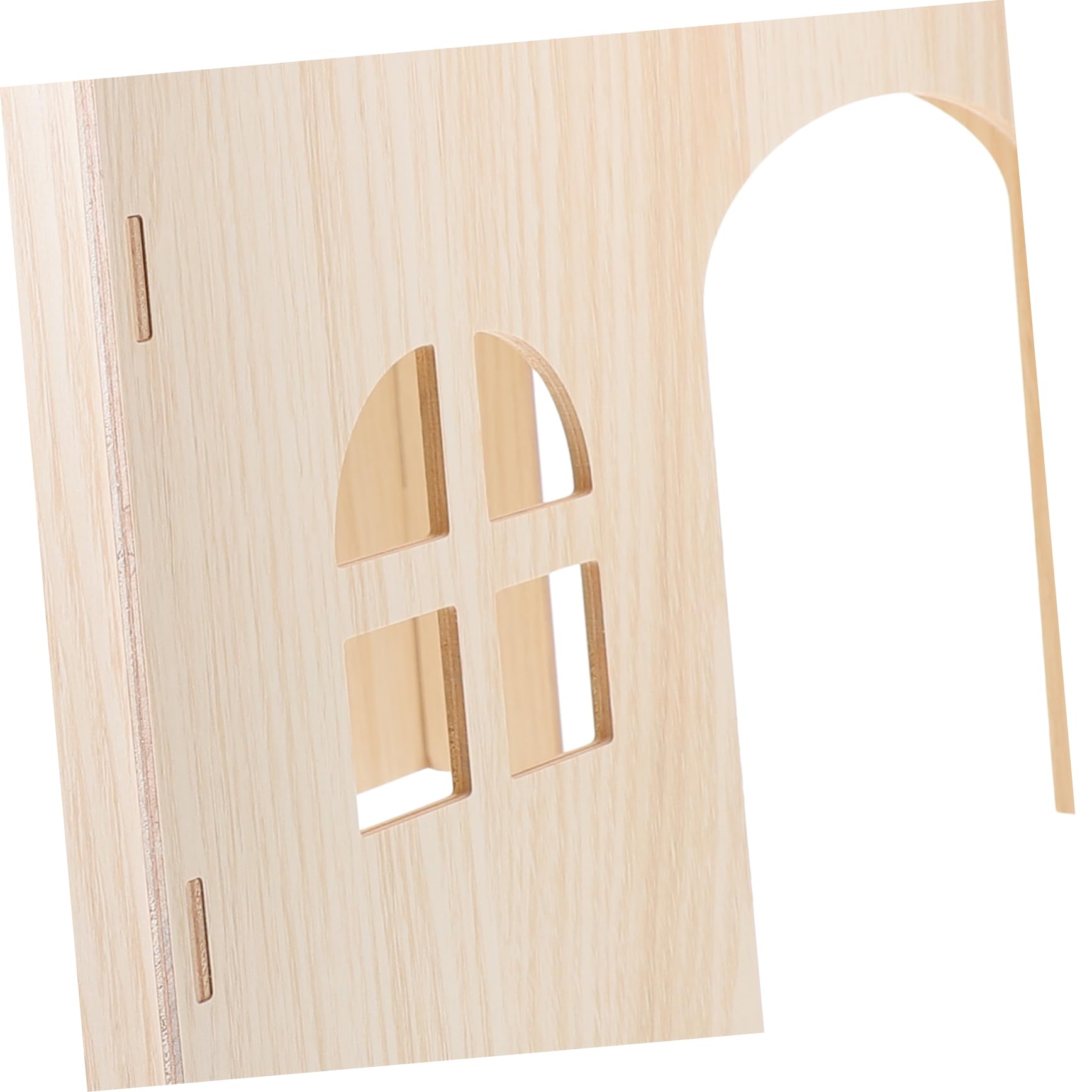 Milisten Casetta in Legno per Cincillà e Conigli, Rifugio per Piccoli Animali, Beige, Robusta e Sicura, Nido Accogliente per Riposo in Casa