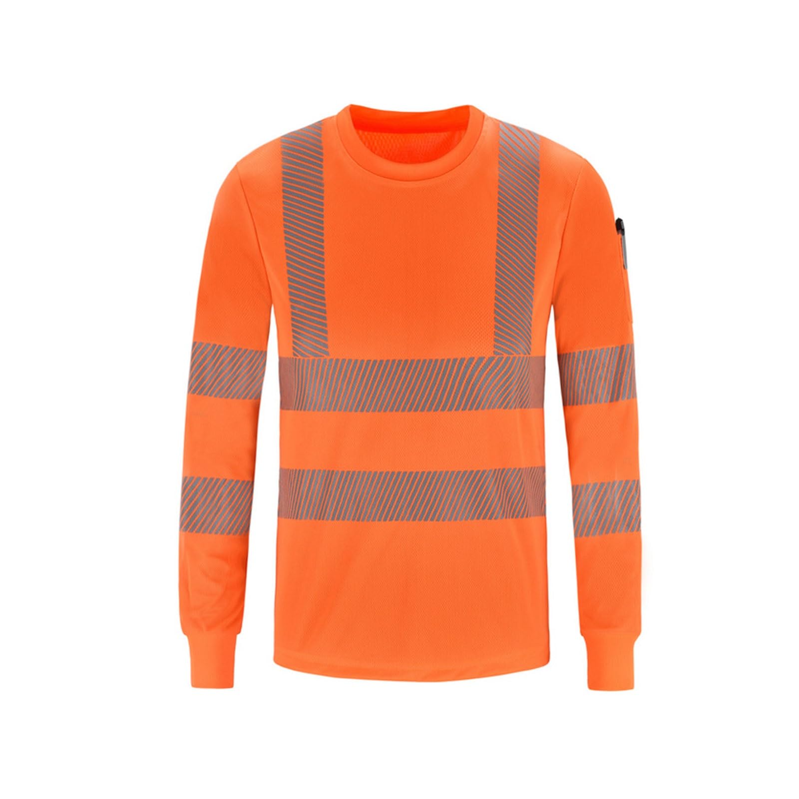 Chaleco reflectante de alta visibilidad, Polo reflectante de alta visibilidad manga larga y secado rápido, unisex, multicolor, varios tamaños(Orange,5XL)