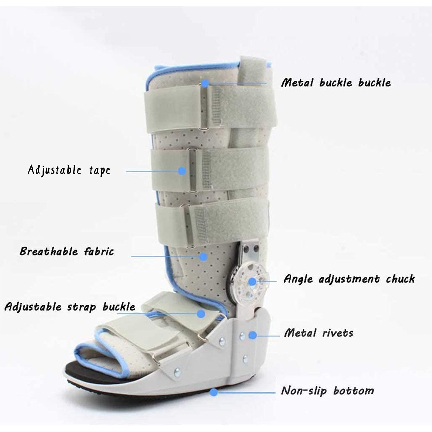 Bota Caminar Recuperación Fracturas Protección Curación Después Lesiones Pie Tobillo Hinchazón Después Cirugía Lesión Tendón Aquiles Bota Protección Curación Recuperación Médica,Lager