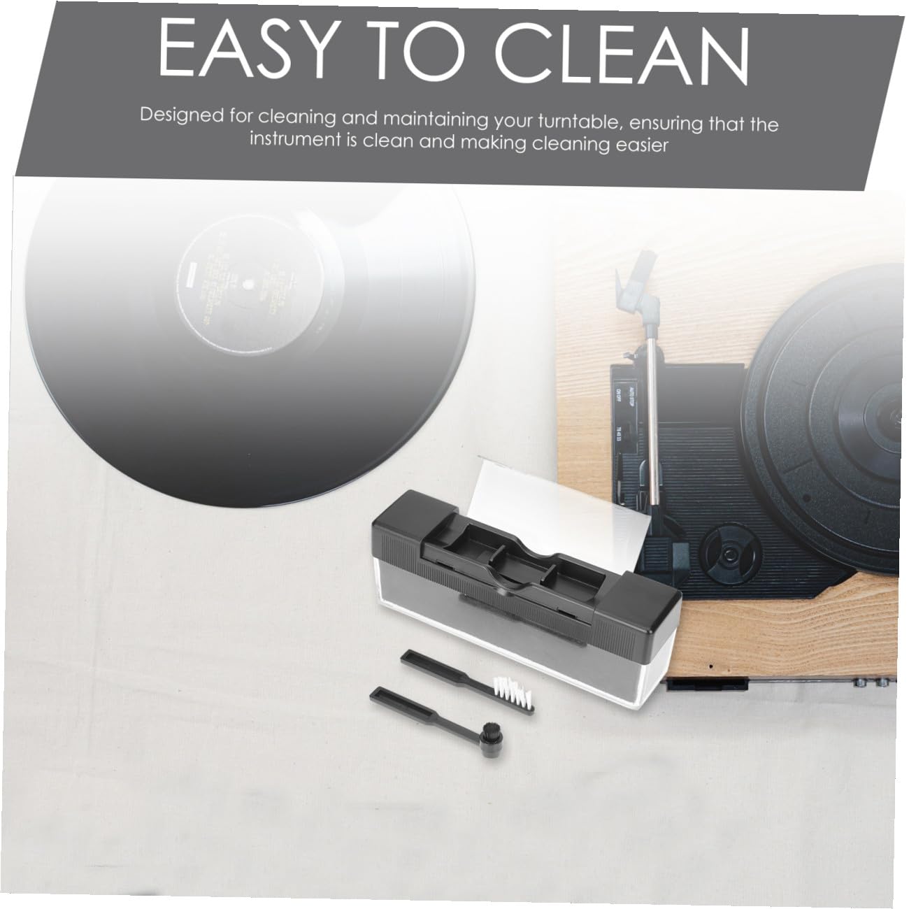 Cepillos Limpiadores De Discos De Vinilo Antirrayas Antipolvo para Tocadiscos