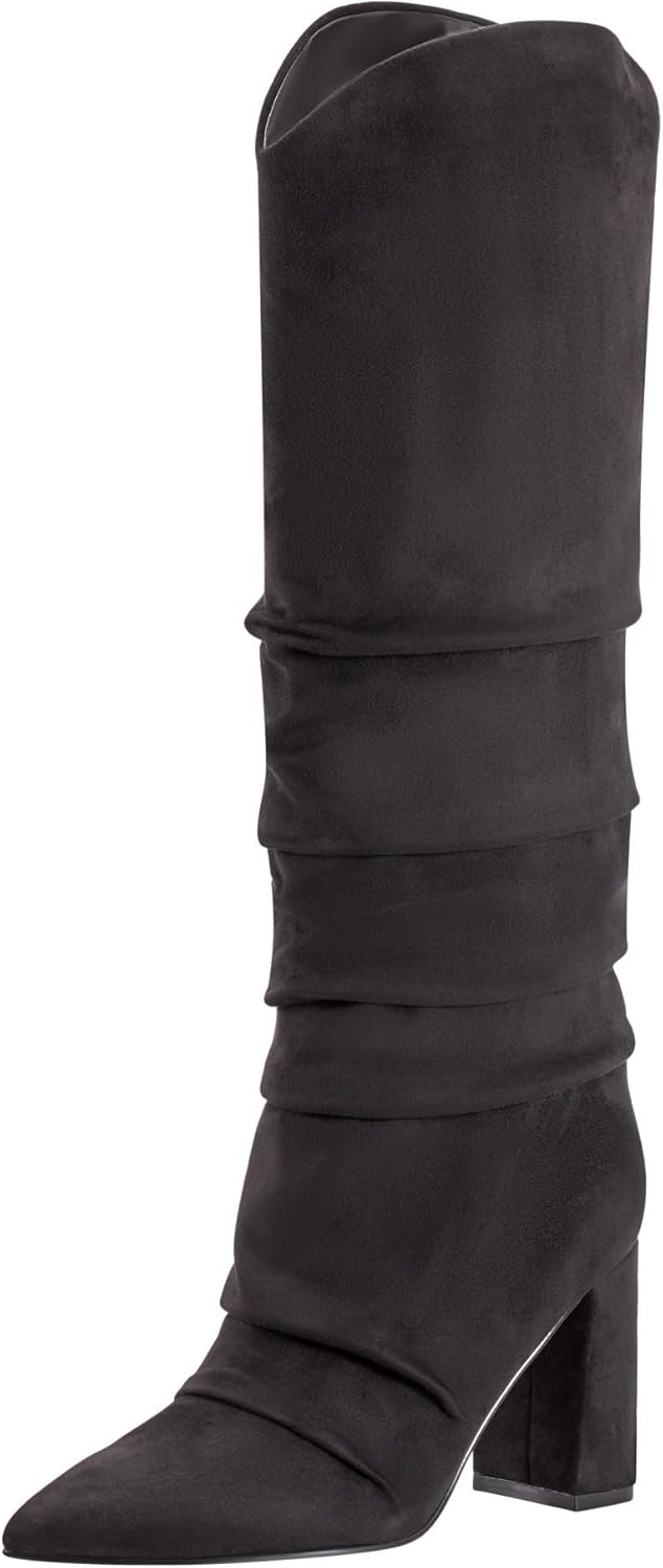 Marc Fisher Women's Fadora Knee High Boot 5 Black 001