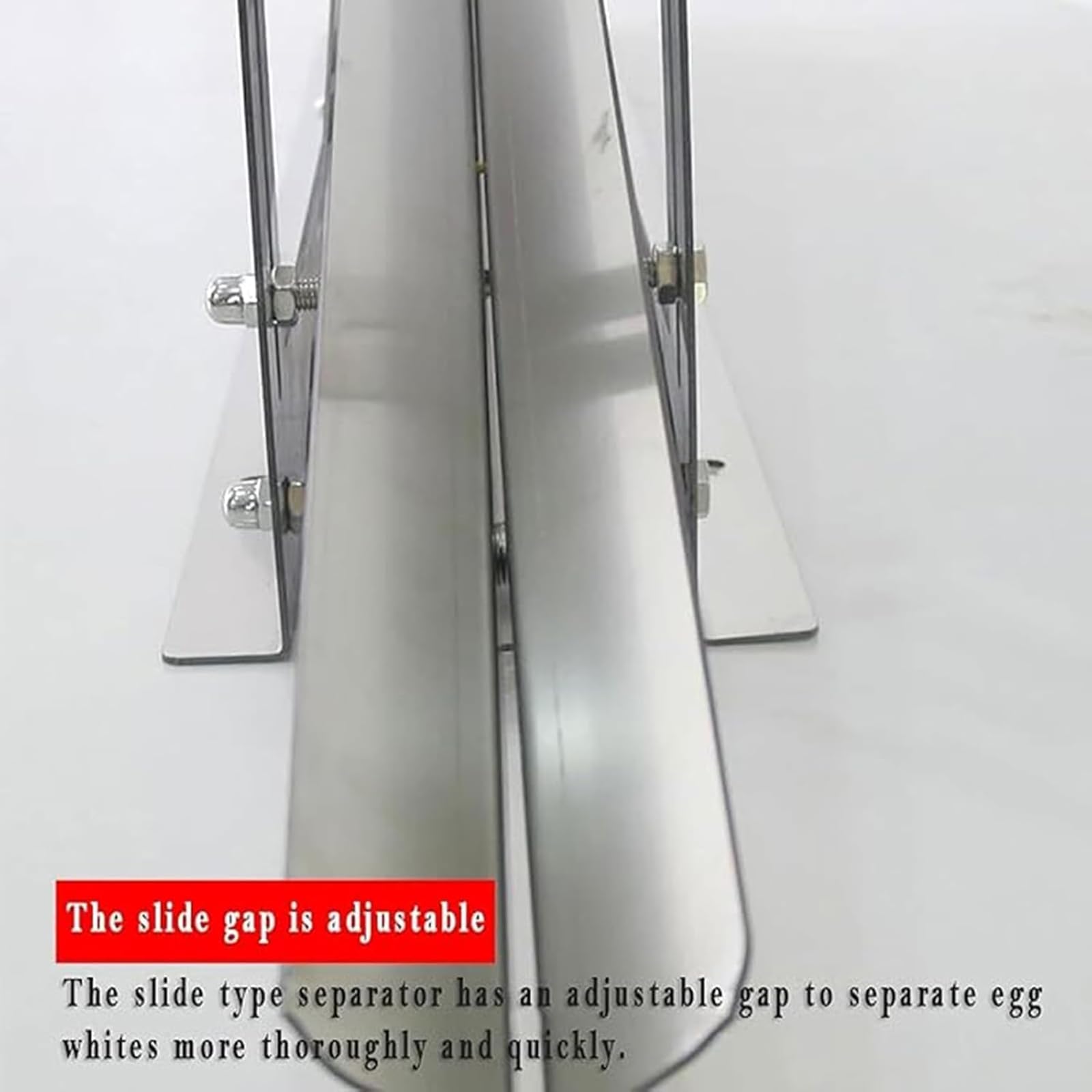 Edelstahl Eigelb-Trennmaschine, 500-800 Eier/h, 3s schnelle Trennung, einstellbare Höhe für Zuhause, Küche und Bäckerei, 2 mm Materialstärke