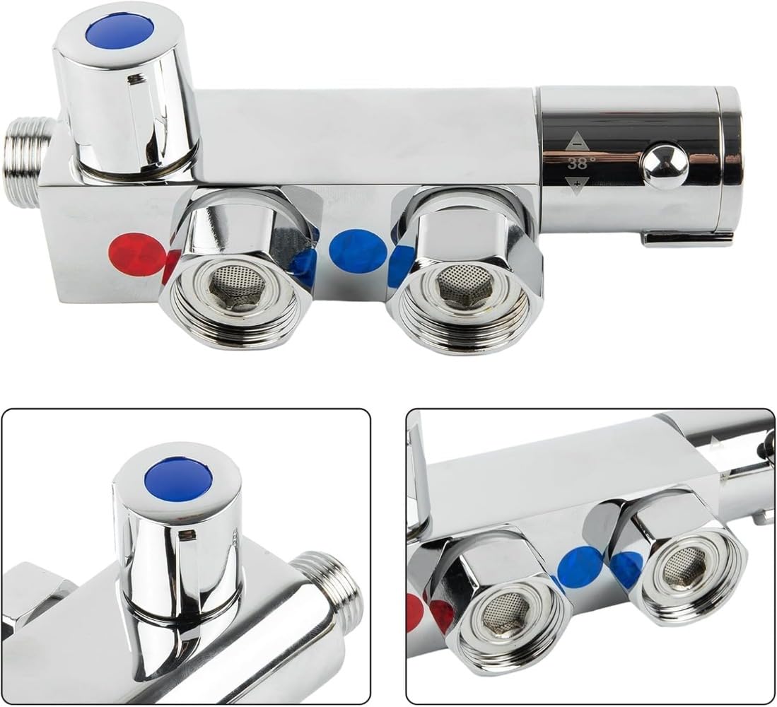 Termostat armatura prysznicowa, termostat prysznicowy, mini termostat, bateria mieszakowa, zawór prysznicowy do przyczep kempingowych lub łodzi