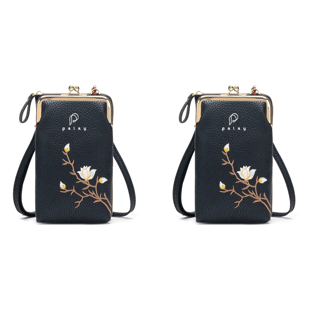 Women Crossbody Phone Bags for Mobile Cell Phone Holder Pocket Wallet PU Leather Sling Wallet for Women Girls Ladies Mini Shoulder Bags with Credit Card Slots…-image-43