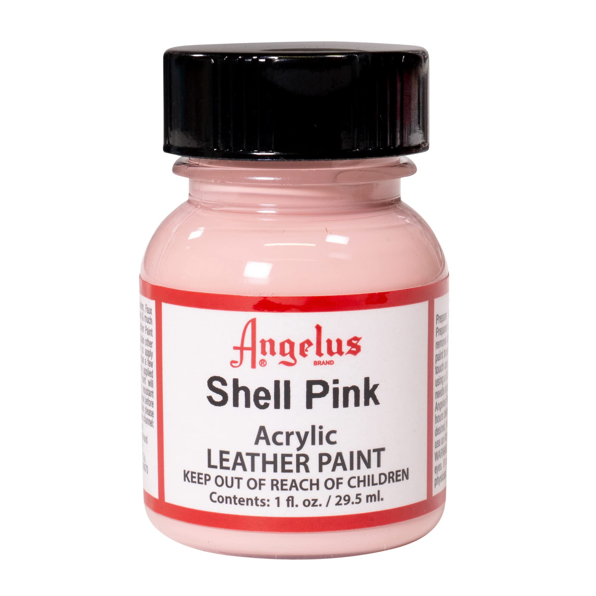 Angelus Acrylic Leather Paint, 1 oz, Shell Pink
