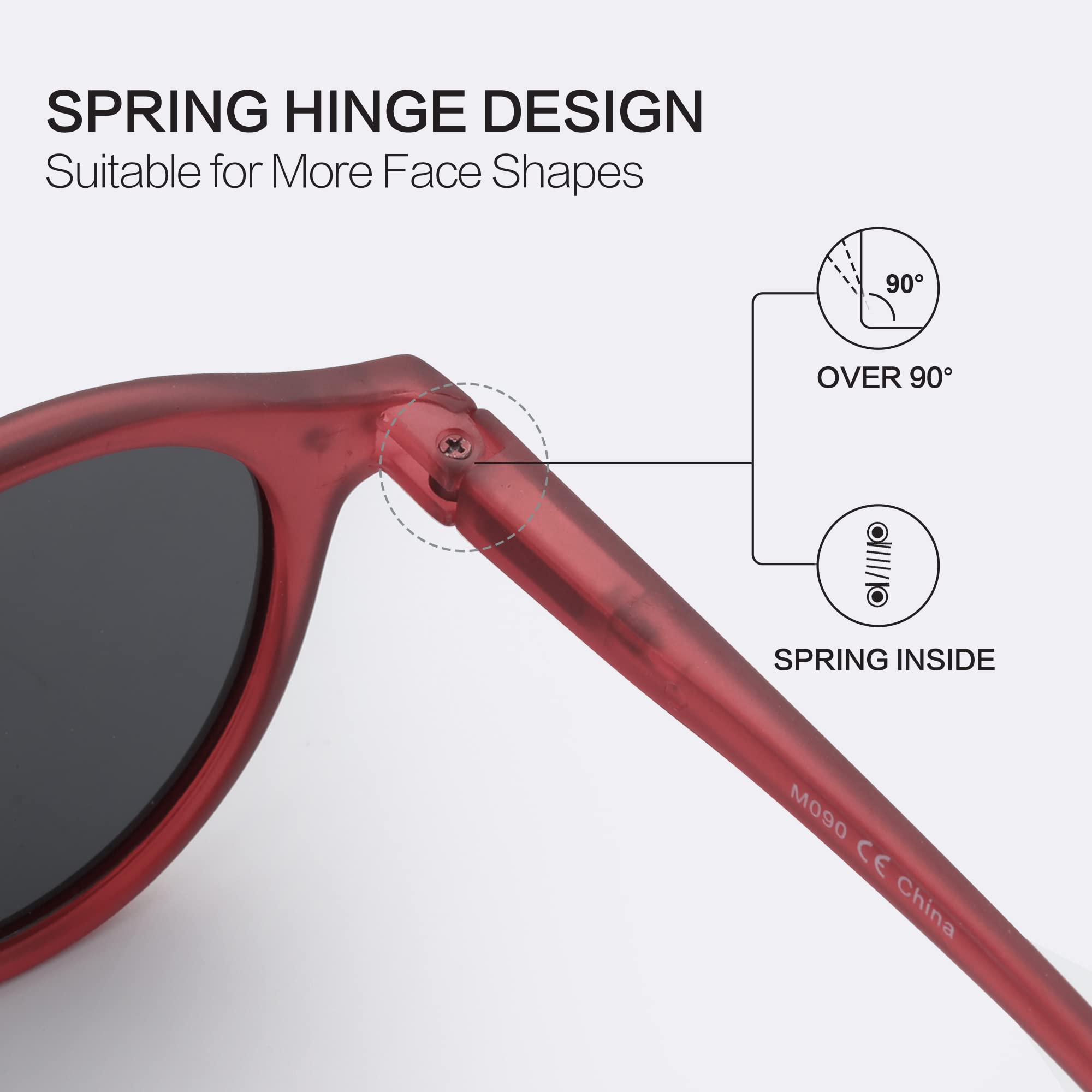 ZENOTTIC Occhiali da Sole Polarizzati Retrò Classici Rotondi Vintage Occhiali da Sole UV400 Montatura da Uomo e Donna