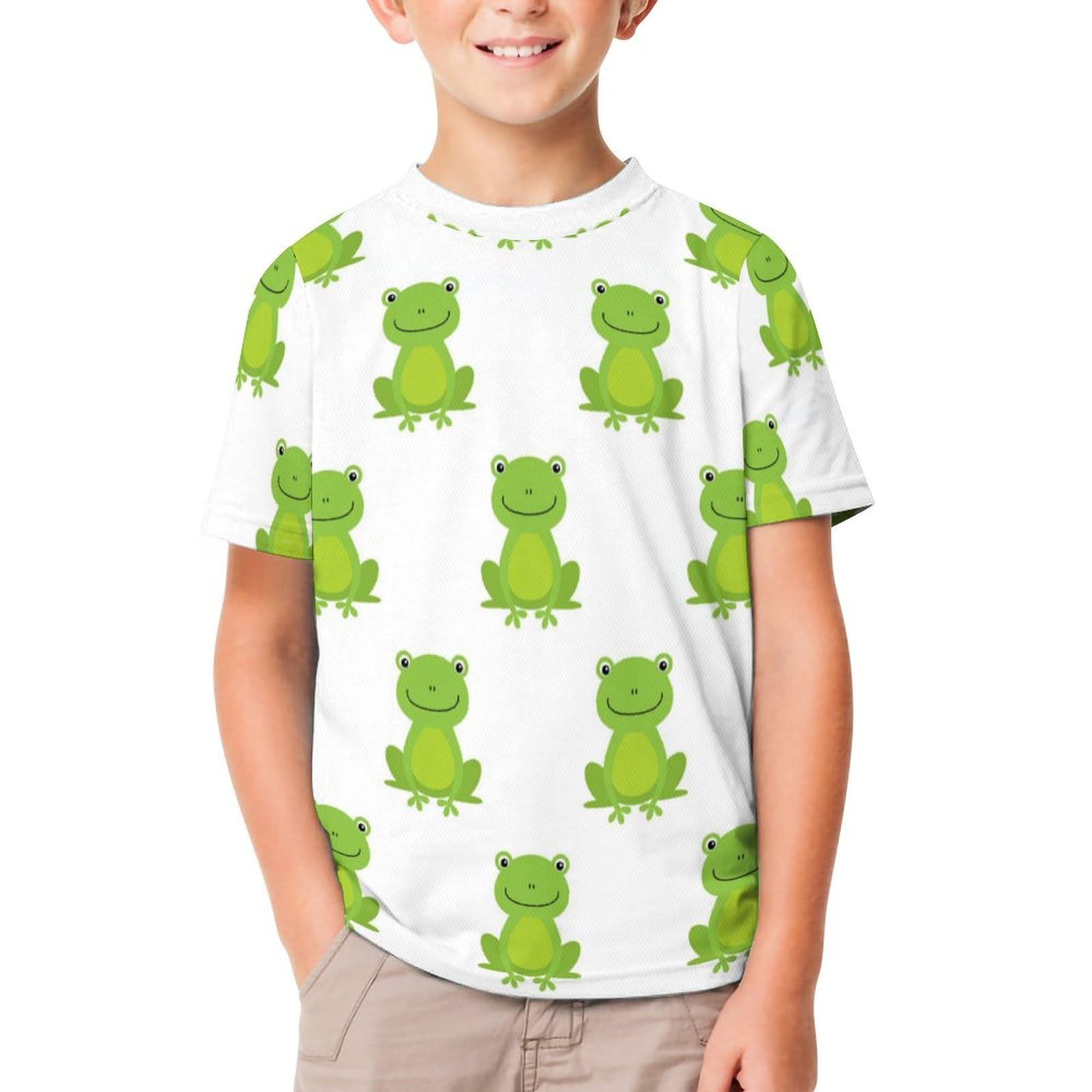 Amazon.co.jp: 子供服 カエル柄 Tシャツ キッズ 半袖 ティーシャツ 