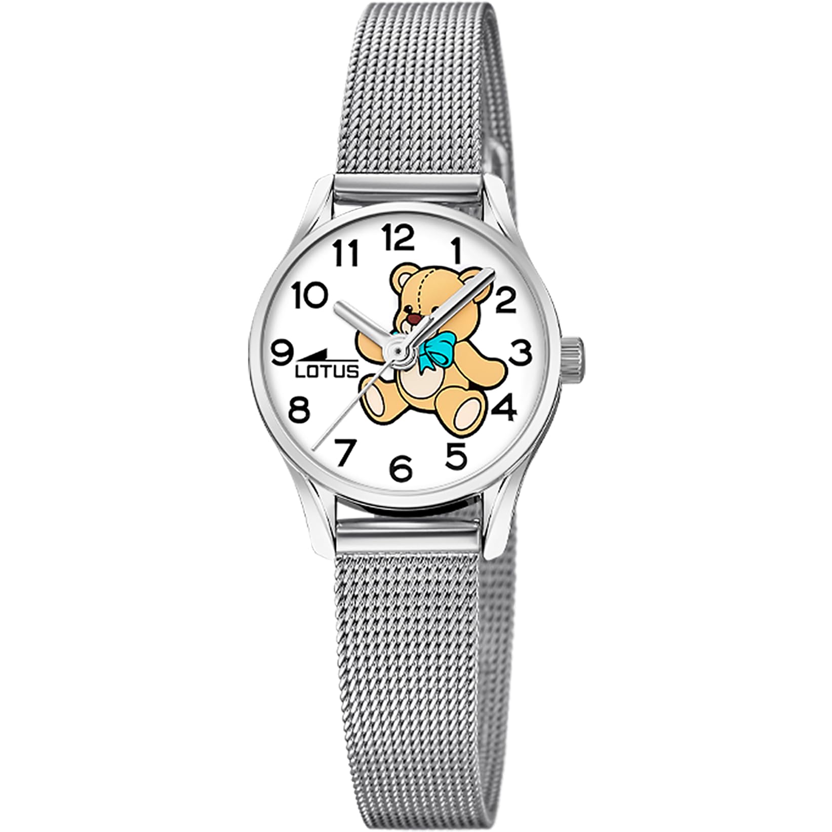 LOTUS Reloj Niña Analógico de Acero Inoxidable 316l Plateado | Movimiento de Cuarzo, Reloj Infantil, Cristal de Alta Resistencia 18571/J, con Pulsera de Regalo, Junior Collection