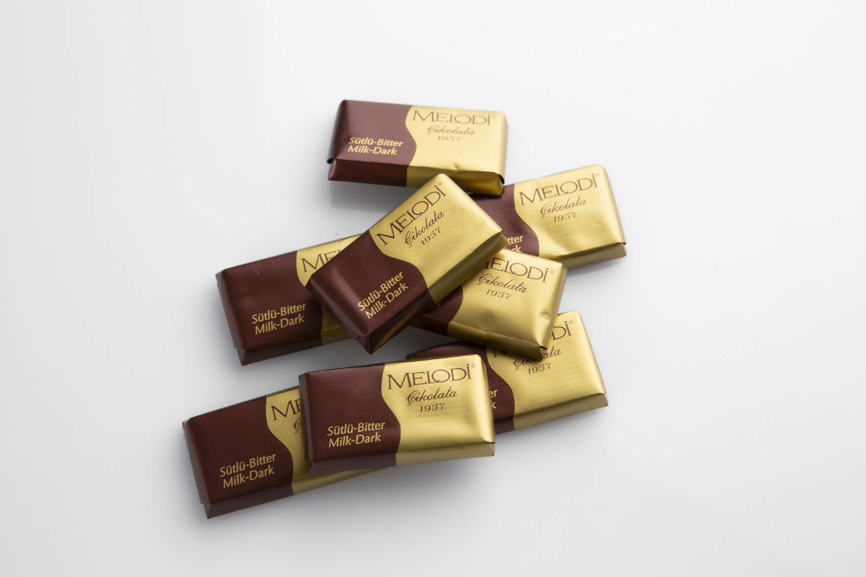 Melodi Milk & Dark Chocolate Bars Bulk Individually Wrapped Candy
