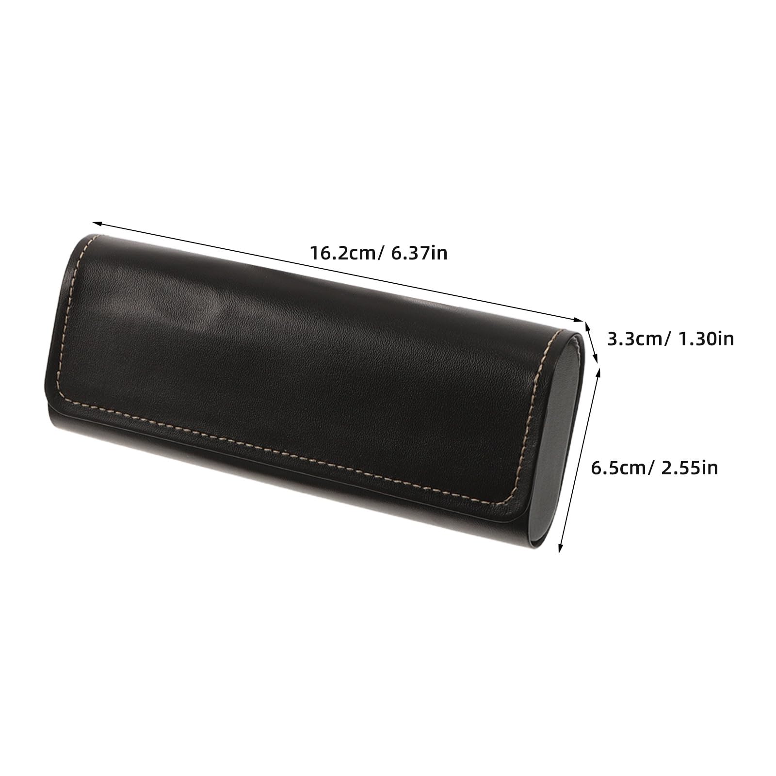 Lurrose Étui à lunettes rigide 5 pièces - Boîte de rangement portable en similicuir avec fermeture magnétique, idéale pour les voyages - Étui pour lunettes de soleil - Support pour