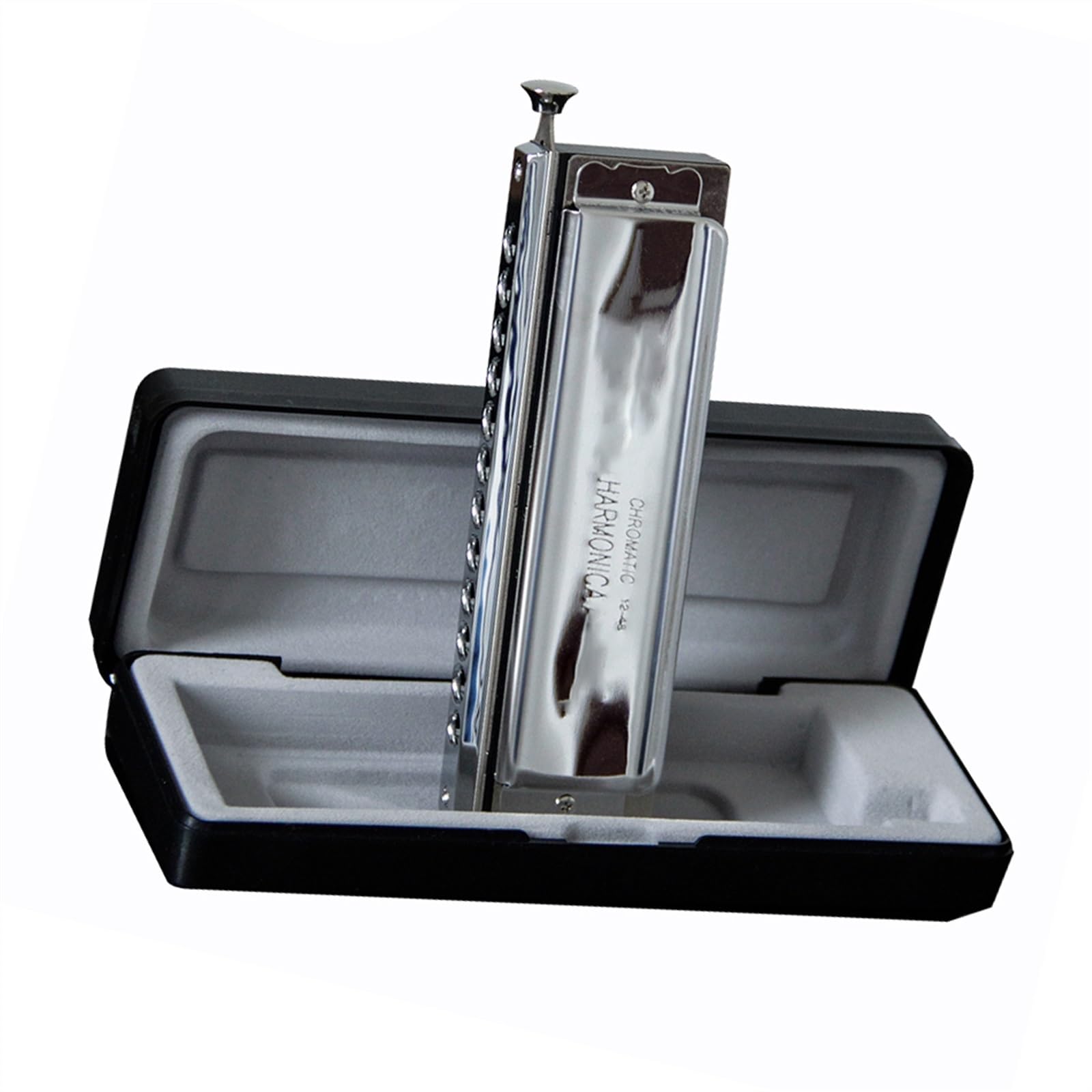 Armonica Cromatica In Ottone Massiccio Reed Mouth Organ 12 Fori Con 48 Tone C Key Armonica Strumento Musicale