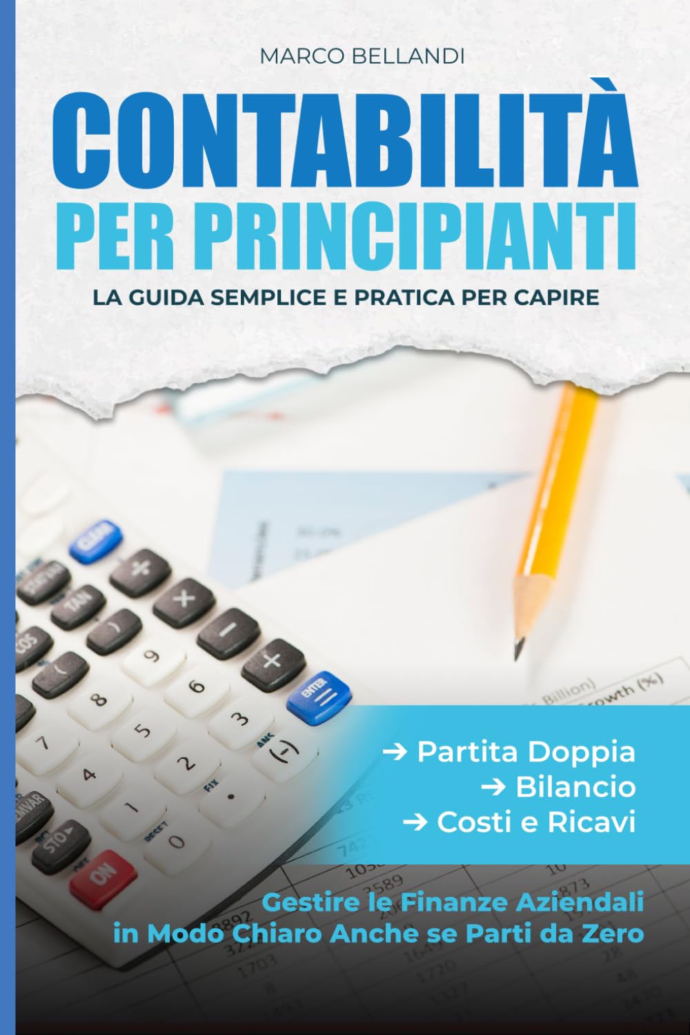 CONTABILITA' PER PRINCIPIANTI: La Guida Semplice e Pratica per Capire Partita Doppia, Bilancio, Costi e Ricavi, e Gestire le Finanze Aziendali in Modo Chiaro Anche se Parti da Zero