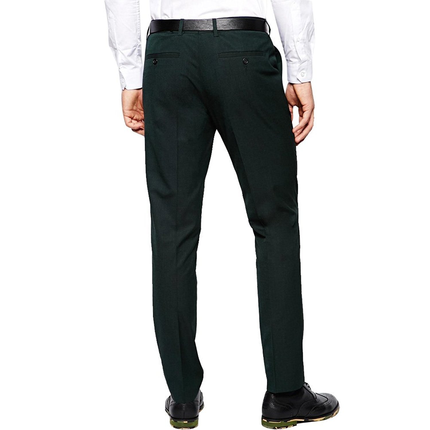 Hombre 3 Piezas Trajes de Boda Verdes Dos Botones Hombres Prom Novio Esmoquin