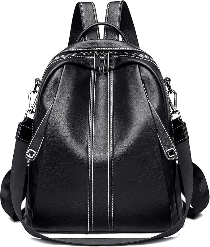 Image of Stylish Casual Medium Office Women Backpack, Travel Daily Use College Bag for Girl's, Note-Book Tuition Nurse Lightweight Backpack