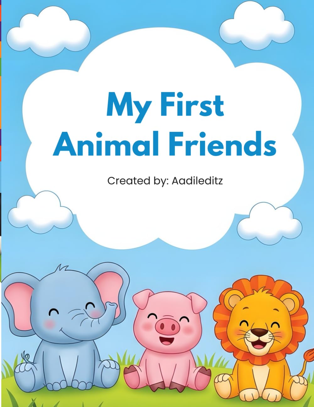 My First Simple Animals: Toddler Coloring Book
