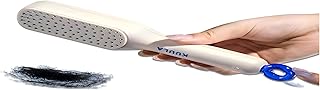 Professional Manual Hair Brush Detangling and Styling with Self Cleaning Mechanism to Keep Hair Care Tools New (1 Brush)