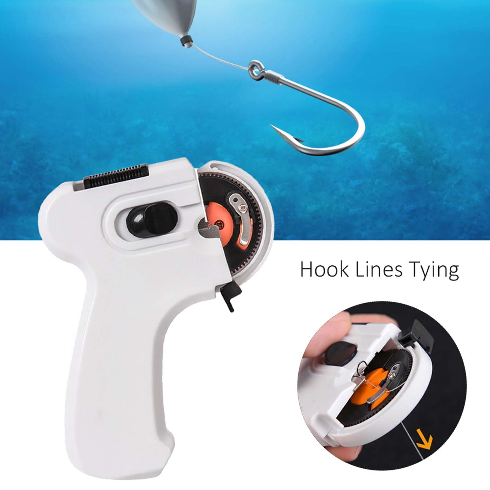 QANYEGN Electric Fishing Hook Tier Tool, Automatic Fishing Hook Tier, Fishing Hook Tier Accessory Suitable for Most Hooks and Fishing Line
