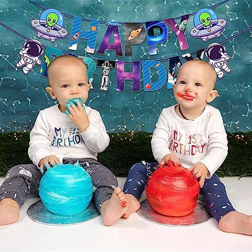 Image of Party Propz Banner (cardstock) - 1 Pc For Space Decoration For Birthday | Decorations Items | Space Theme Birthday Decoration | Birthdayy Decor | Birthday's Banner For Kids