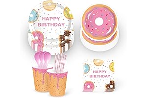 Donut Party Supplies Kit for Birthdays and Holidays (113 Pieces)