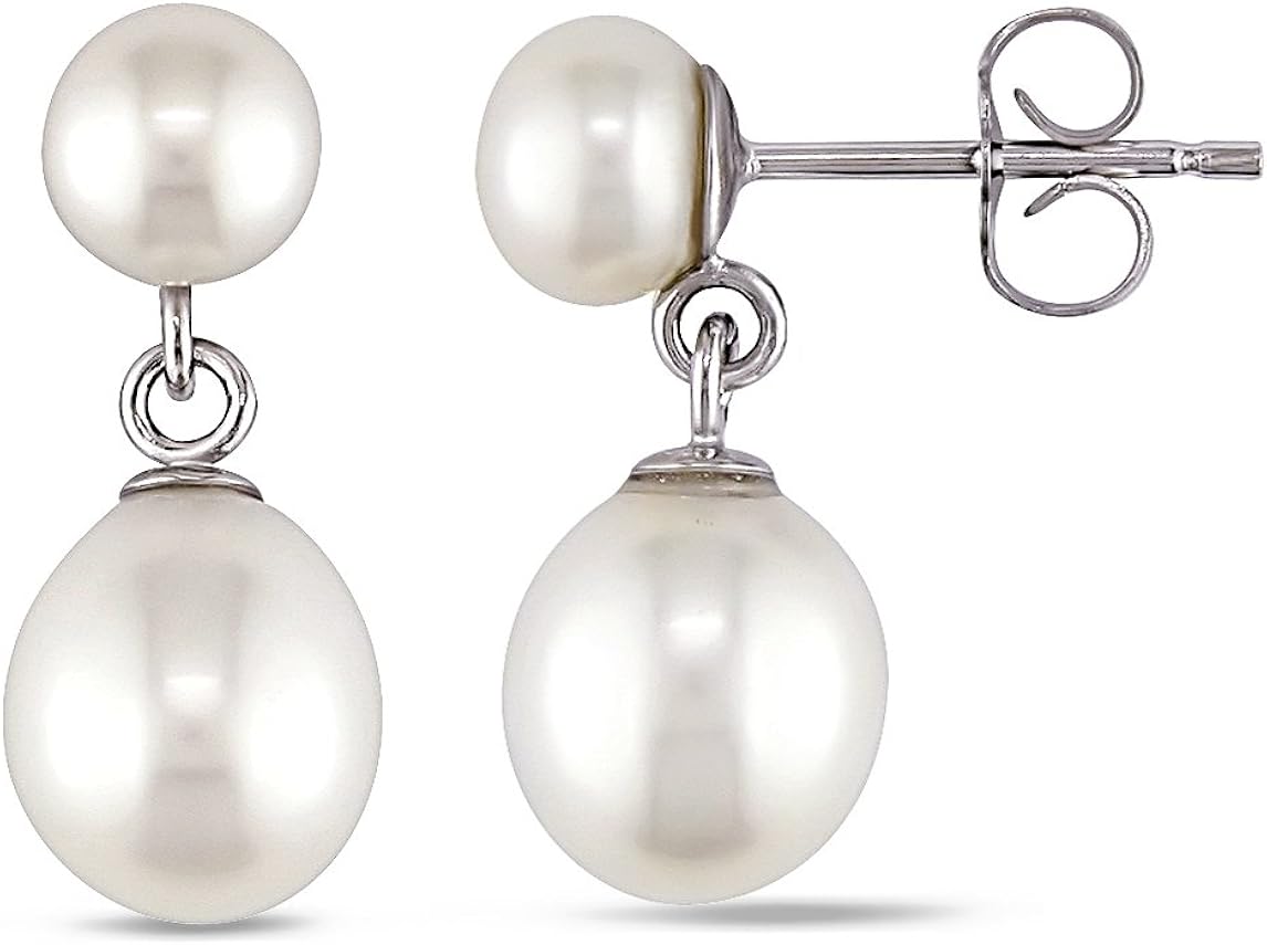 Orecchini con perle e Oval T Donna, Oro | TWINSET Milano