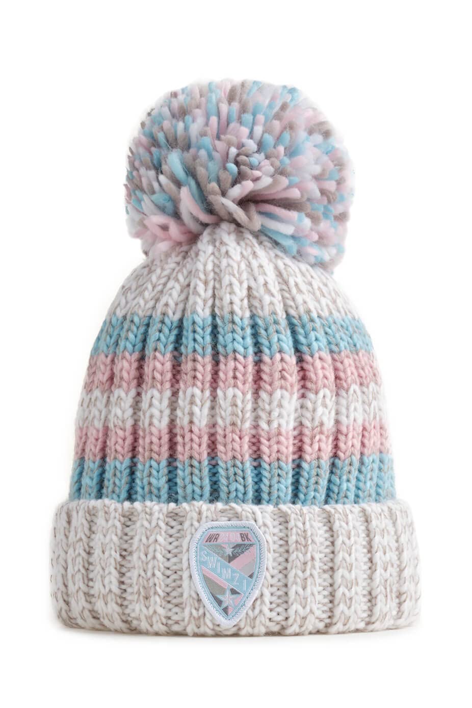 SWIMZI Winter Pastels Super Bobble Hat Blue