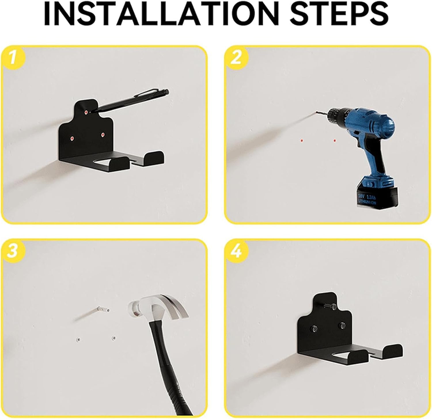 ガレージオーガナイザー トリマーラック トリマーハンガー ステンレススチール 壁取り付け式トリマーラック 防水 防錆 多目的ガレージ