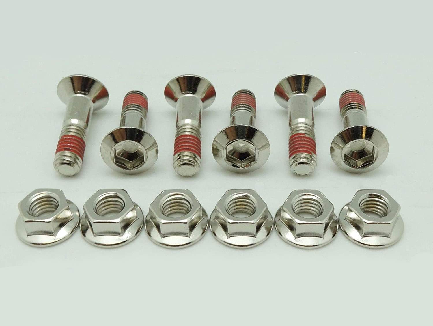 Specbolt Fasteners Nickel Wurks Nickel Plated Sprocket Bolt Japanese Made to fit Brands Yamaha YZ YZF Kawasaki KX KXF Suzuki RM RMZ Honda CR CRF Motorcycles