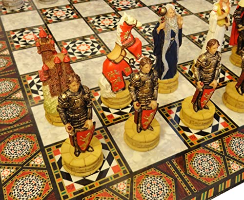 Medieval Times King Arthur Sir Lancelot Camelot Knights Chess Men