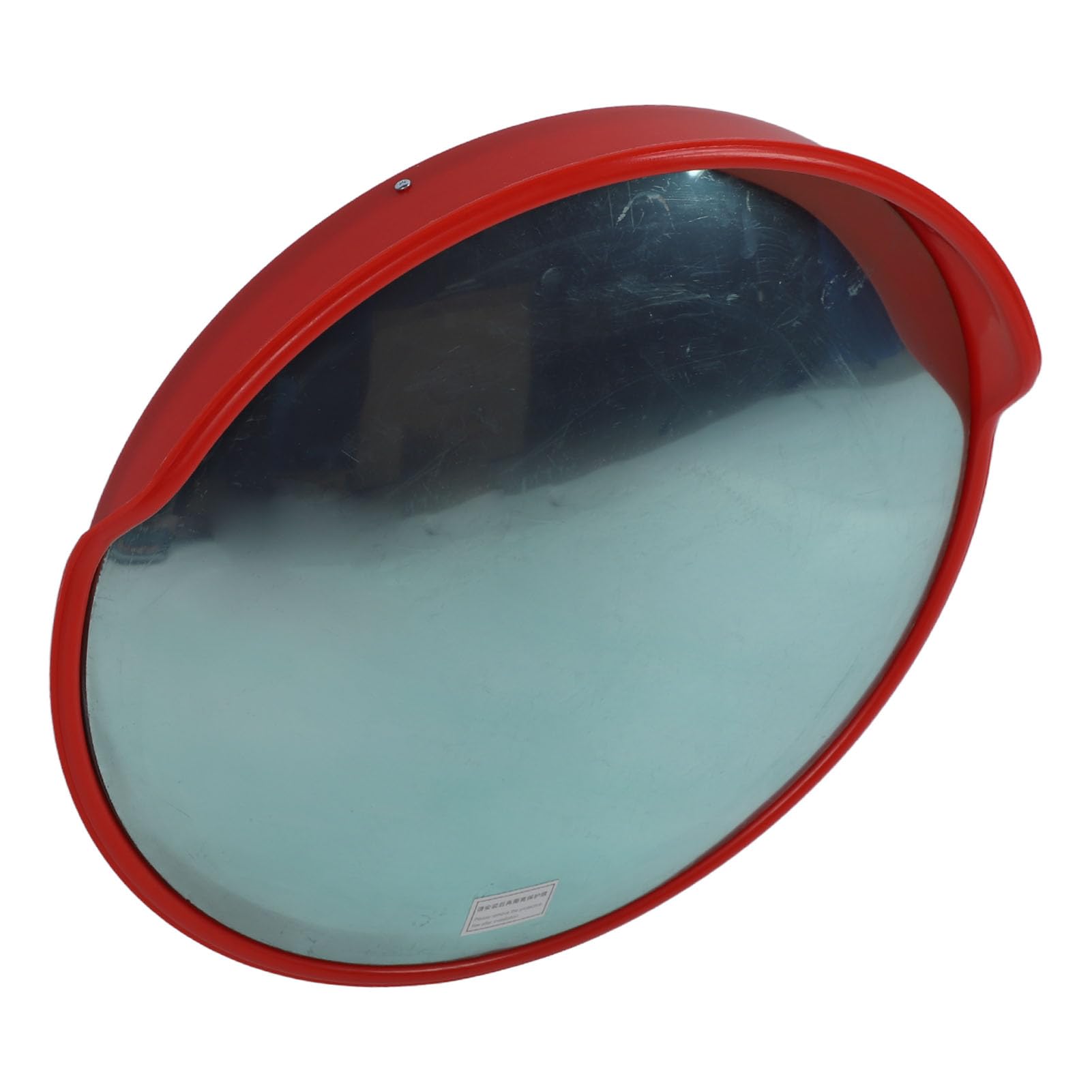 Specchio di sicurezza curvo rotondo convesso da 30 pollici con supporto regolabile, plastica ABS PC per la sicurezza stradale nel parcheggio (tipo esterno (diametro tubo colonna: 60-72 mm)