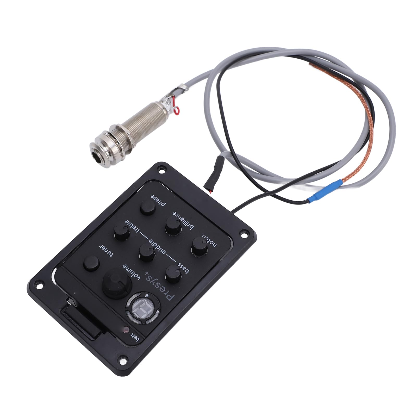 Préampli EQ pour Guitare, Affichage LED, Préamplificateur de Guitare, égaliseur EQ, Préampli de Scène avec Fonction de Phase pour Presys Plus
