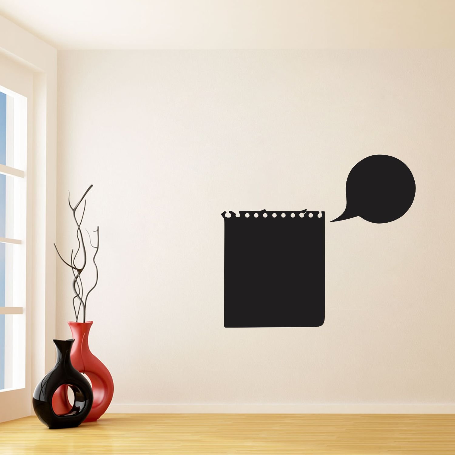 Sticker Studio Chalkboard Stickers (PVC Vinyl,Size - 58 x 66 cm )