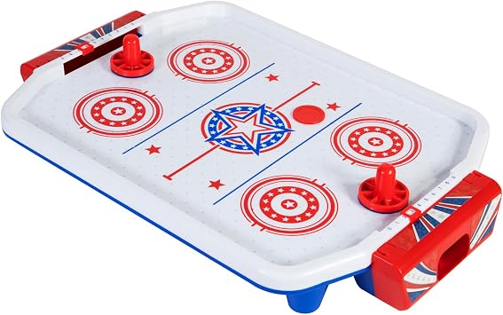 Merchant Ambassador Retro Arcade Electronic Air Hockey - Tabletop Game, Powerful Airflow, 2 Players, Ages 6+