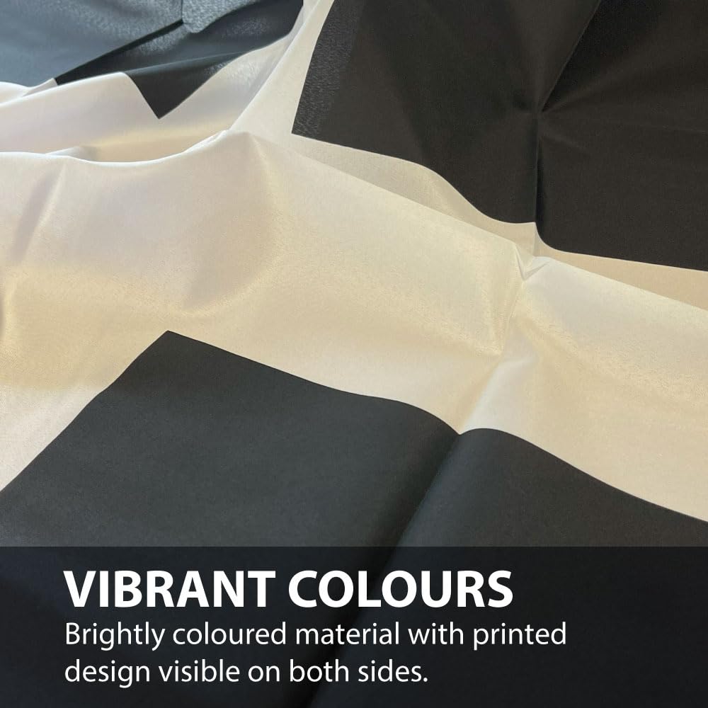 NWFlags Cornwall Flag 3ft x 2ft 75d Premium Polyester Suitable For Flagpoles, Black - Image 3