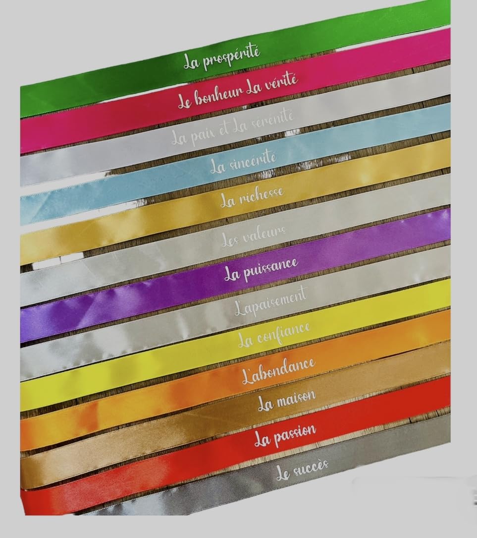 Rubans cérémonie laïque Romance MULTICOLORE