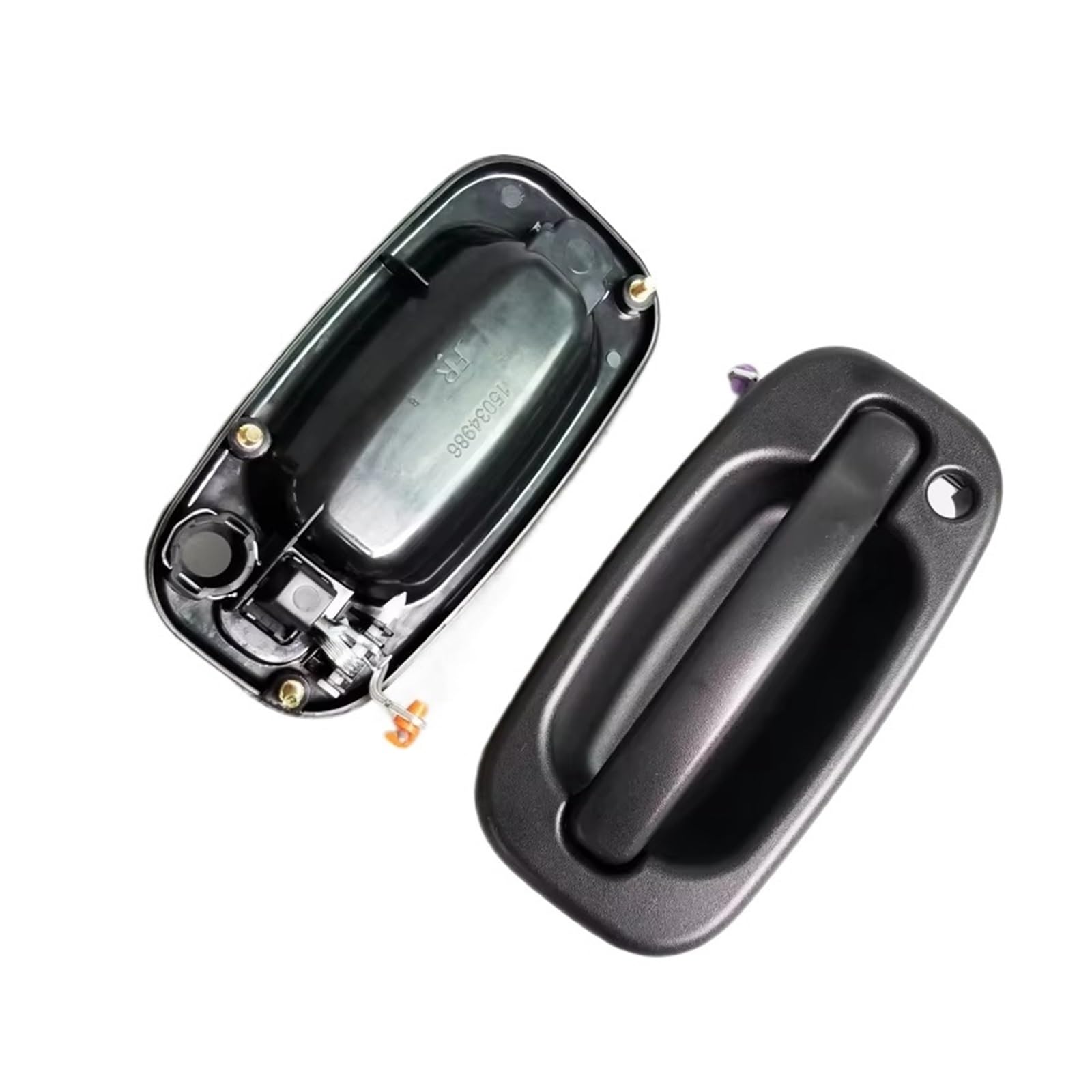 Eshgtuo 1Set(L1 R1) Interior Door Handle Replacement For Chevrolet For Silverado 1999-2007 Outer Door Handle For Gmc For Sierra Black Handle Interior Door Pull Handle Trim(1Set(L1 R1))