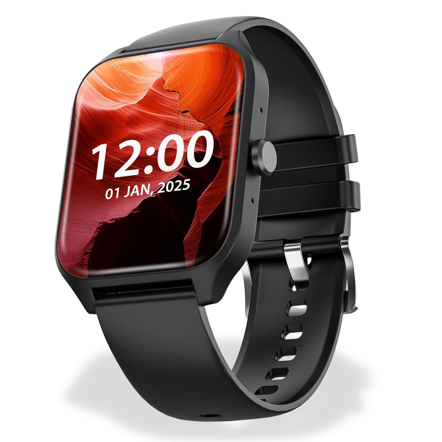 Nervfit MyCLNQ Pulse Smartwatch with Health Subscription, 1.85" HD Display, BT Calling, Waterproof, Heart Rate, SpO2, Stress & Sleep Monitoring, Upto 5 Day Battery (Use 'Dafit' App for Configuration)-image-9