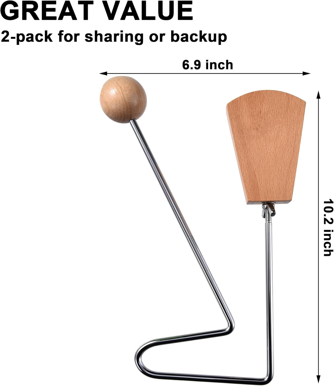 2 Pcs Vibraslap, Vibra-Slap Musical Percussion Instrument