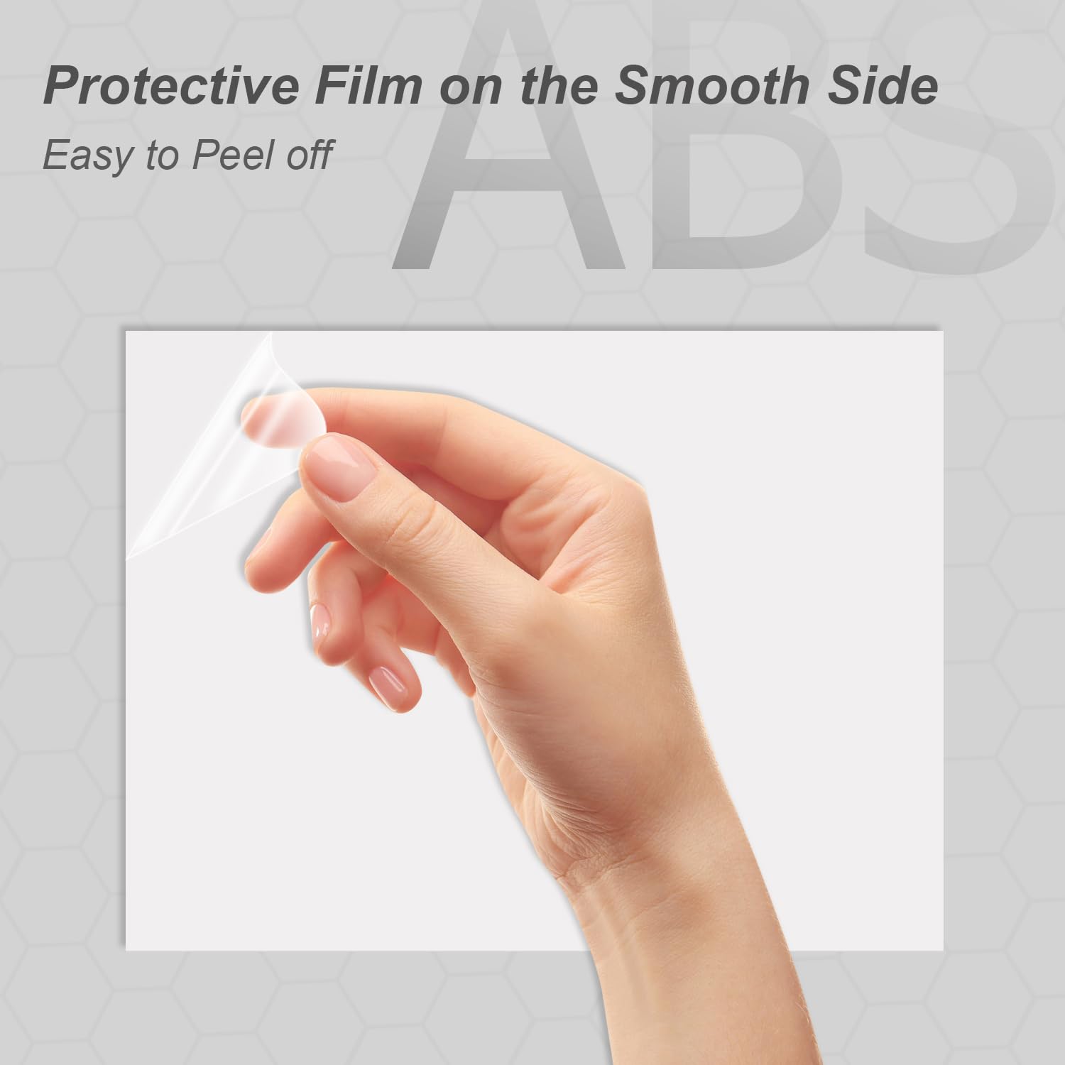 White ABS Plastic Sheets - 2 Pack (8x12 Inch) -9