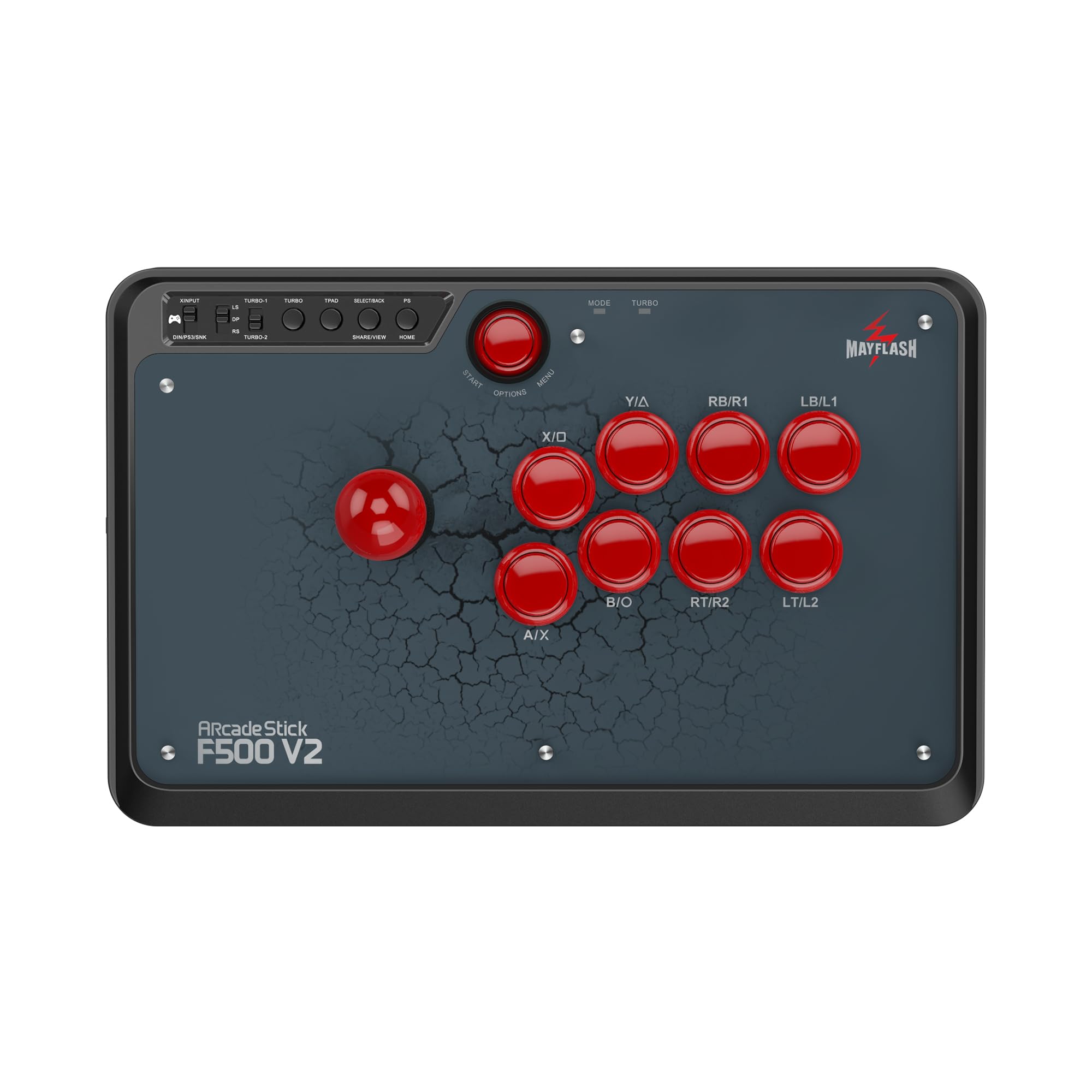 MAYFLASH Universal Arcade Fighting Stick F500 for Switch/Switch 2, Xbox Series X/S, Xbox One, Xbox 360, PS4, PS3, Windows, macOS, Android, Raspberry Pi, Steam Deck, PS Classic, NEOGEO mini