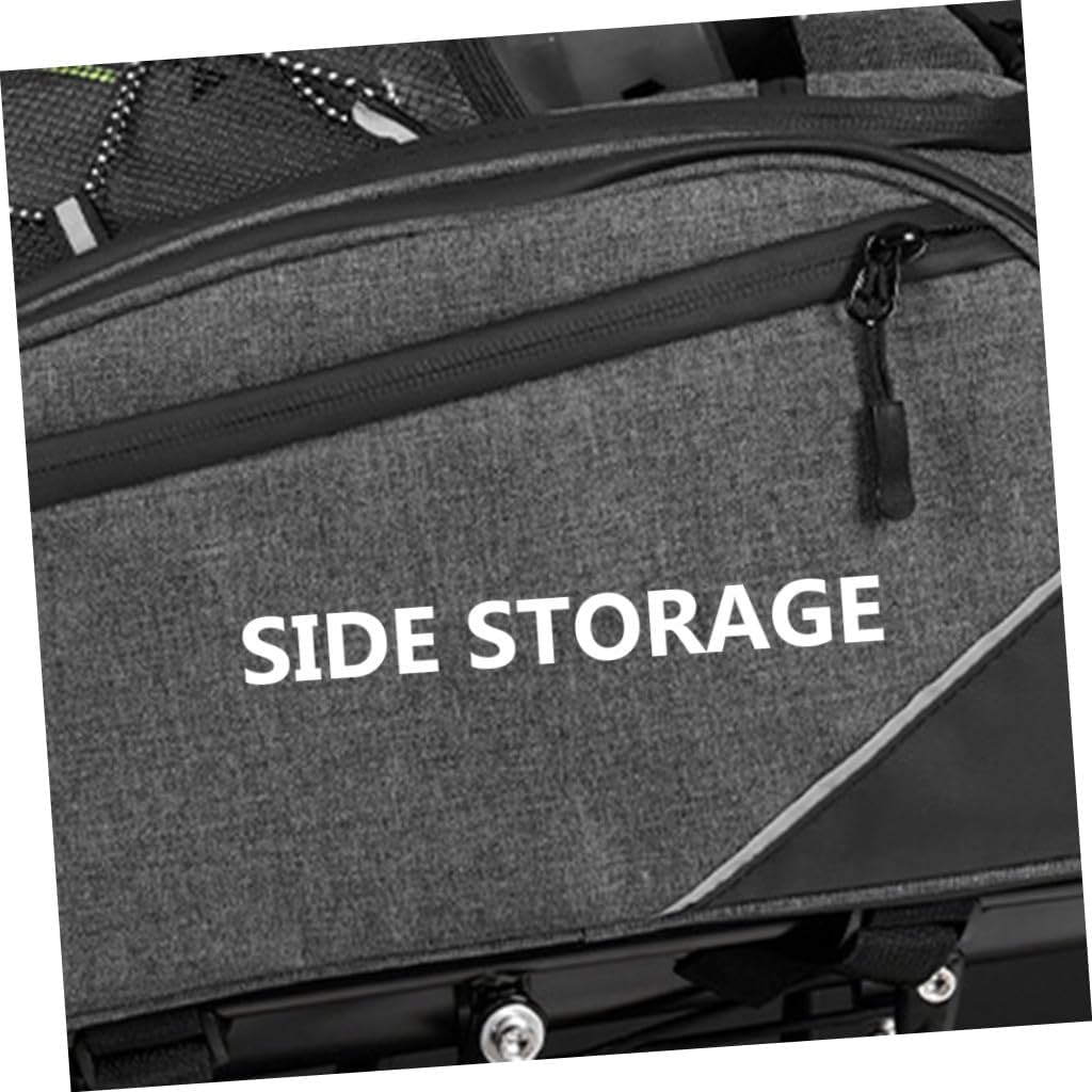 Large Waterproof Bike Rear Bag Sturdy Nylon Cycling Storage for Mountain Bikes High Capacity Bicycle Rear Bag for Travel and Commuting