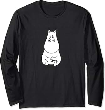 Amazon.co.jp: ムーミン 困り顔 長袖Tシャツ : ファッション