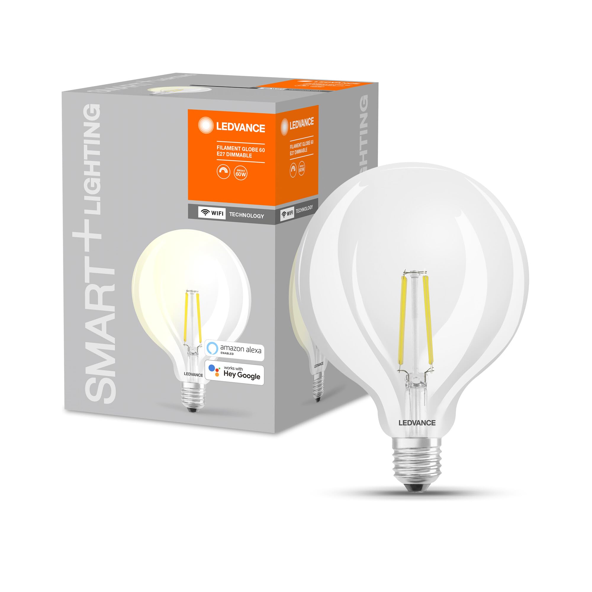 Ledvance Led Smart+ Filament Wifi Classic Globe 60 5.5W E27 - 40580755