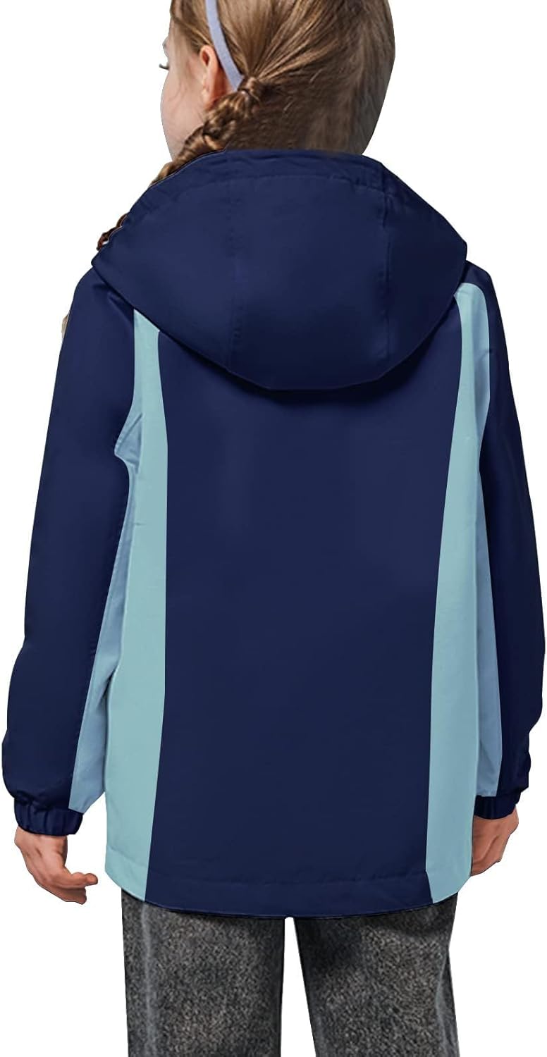 Girls Waterproof Winter Snow Coat, Kids Ski Snow Jacket for Girls, Warm Fleece Lined Winter Jacket with Hood - Image 2