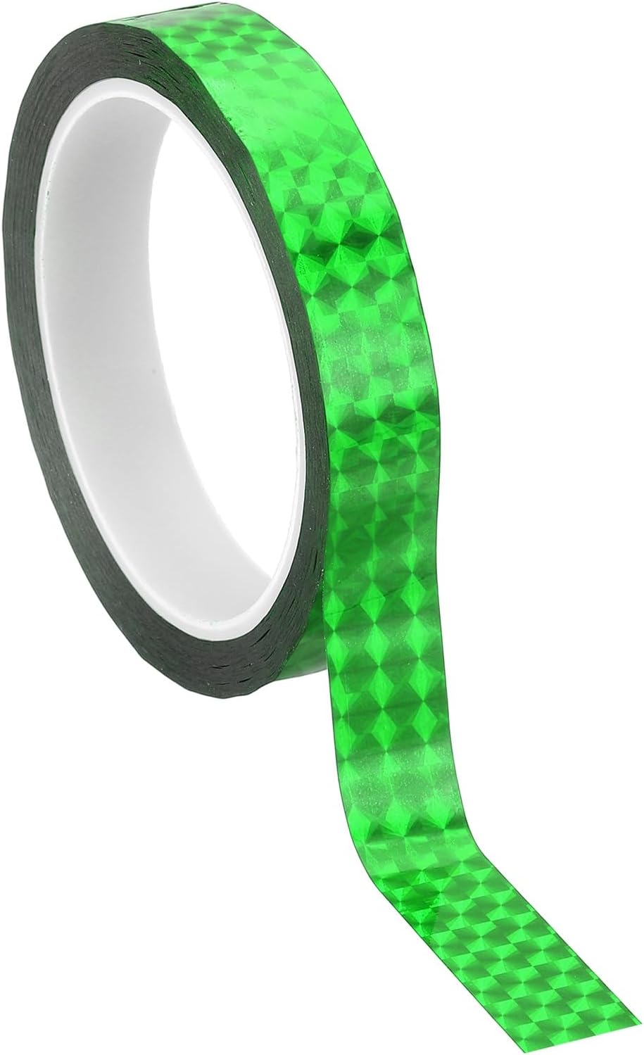 PATIKIL Metalized Polyester Film Tape 11/16 Inch x 55 Yards, Metallic Decor Tape Laser Green Adhesive Mirror Tape for Detailing Accent Wall Graphic Arts Boat Trim Walls
