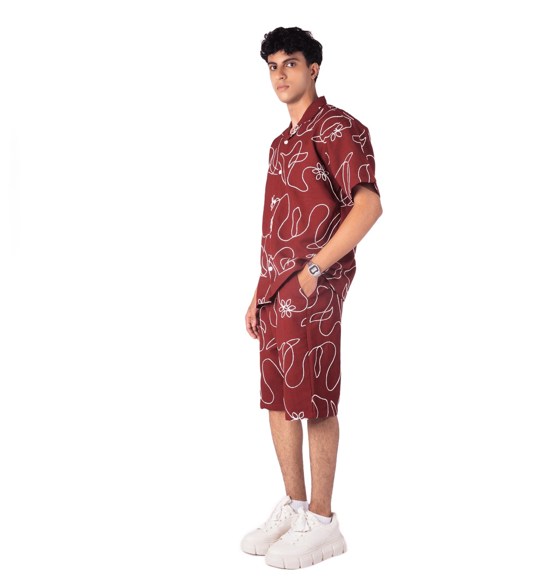 MAROON EMBROIDERED CO-ORD SET| Comfortable & Stylish Clothing | Soft Fabric | Breathable Fit-image-10