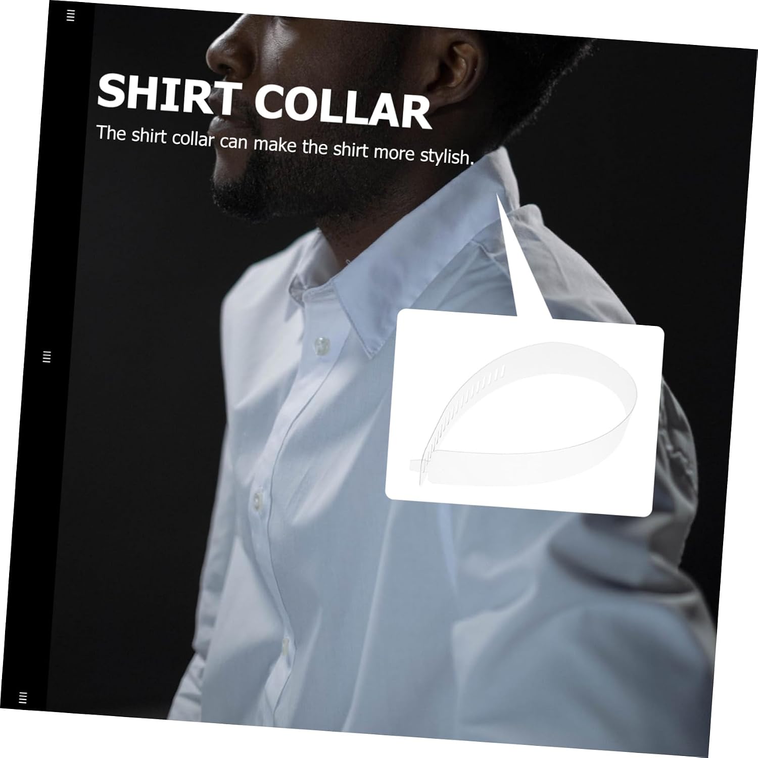 Plastic Collar Fix Strips for Shirts Blouse Accessories Pvc Collar Stays and Stylish Shirt Support for Men and Women