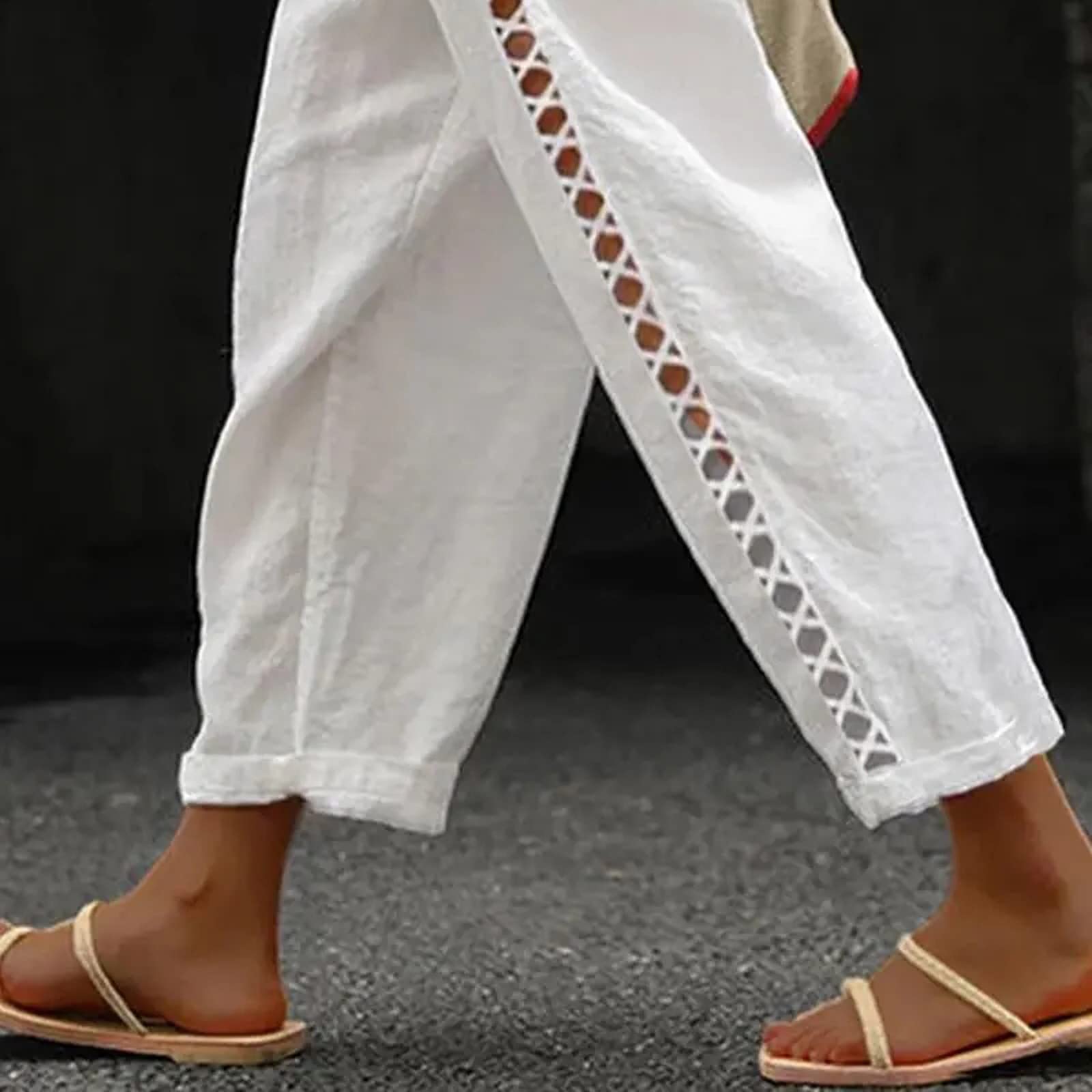 Puimentiua Pantaloni Estivi In Lino Pantaloni in lino Donna