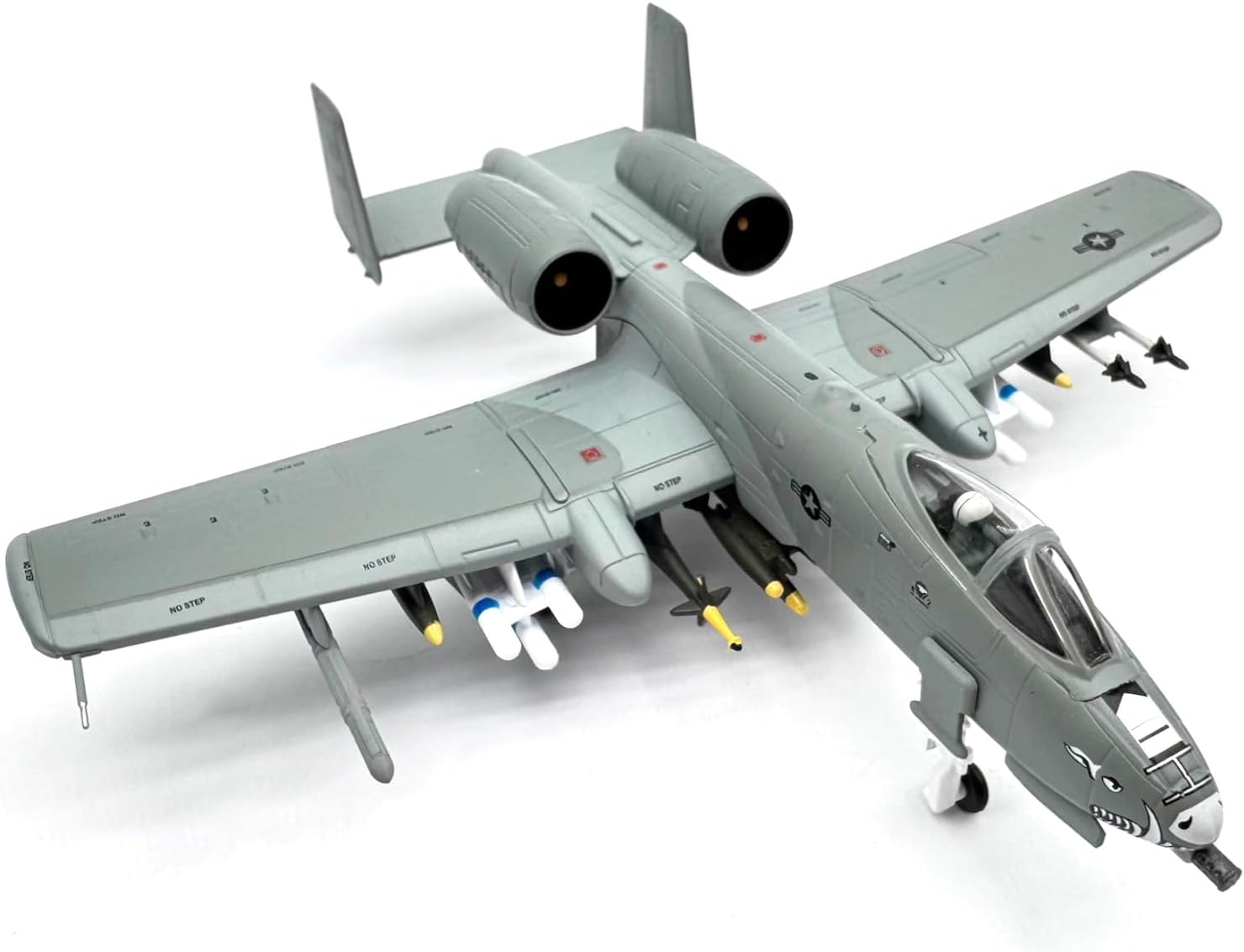Alloy 1:100 A-10 Thunderbolt II Warthog Attack Aircraft Model Airplane Model for Collection